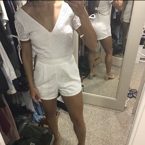 White Express Romper